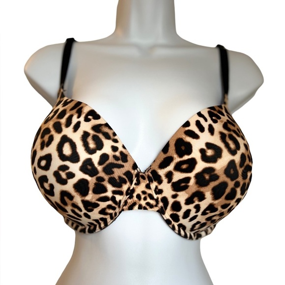 PINK VICTORIAS SECRET LEOPARD PRINT BRA - Picture 4 of 5